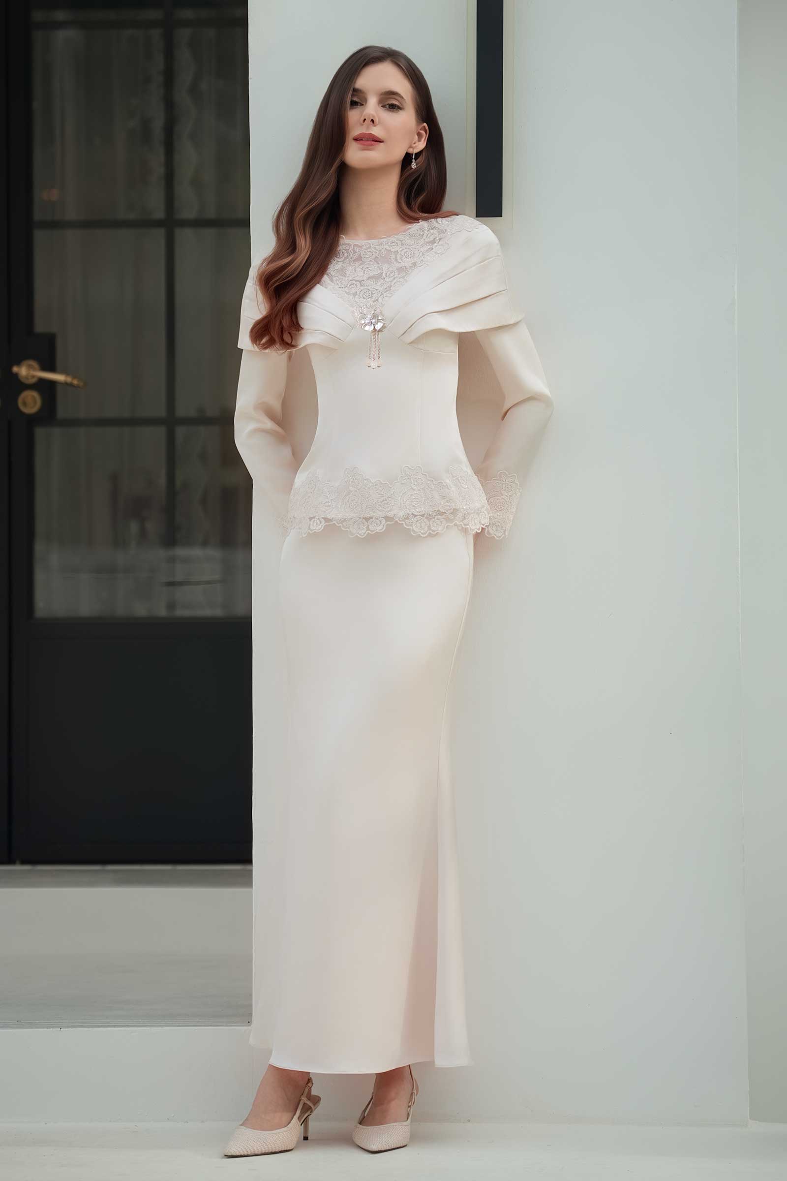 Rembulan Kebaya Top (Champagne)