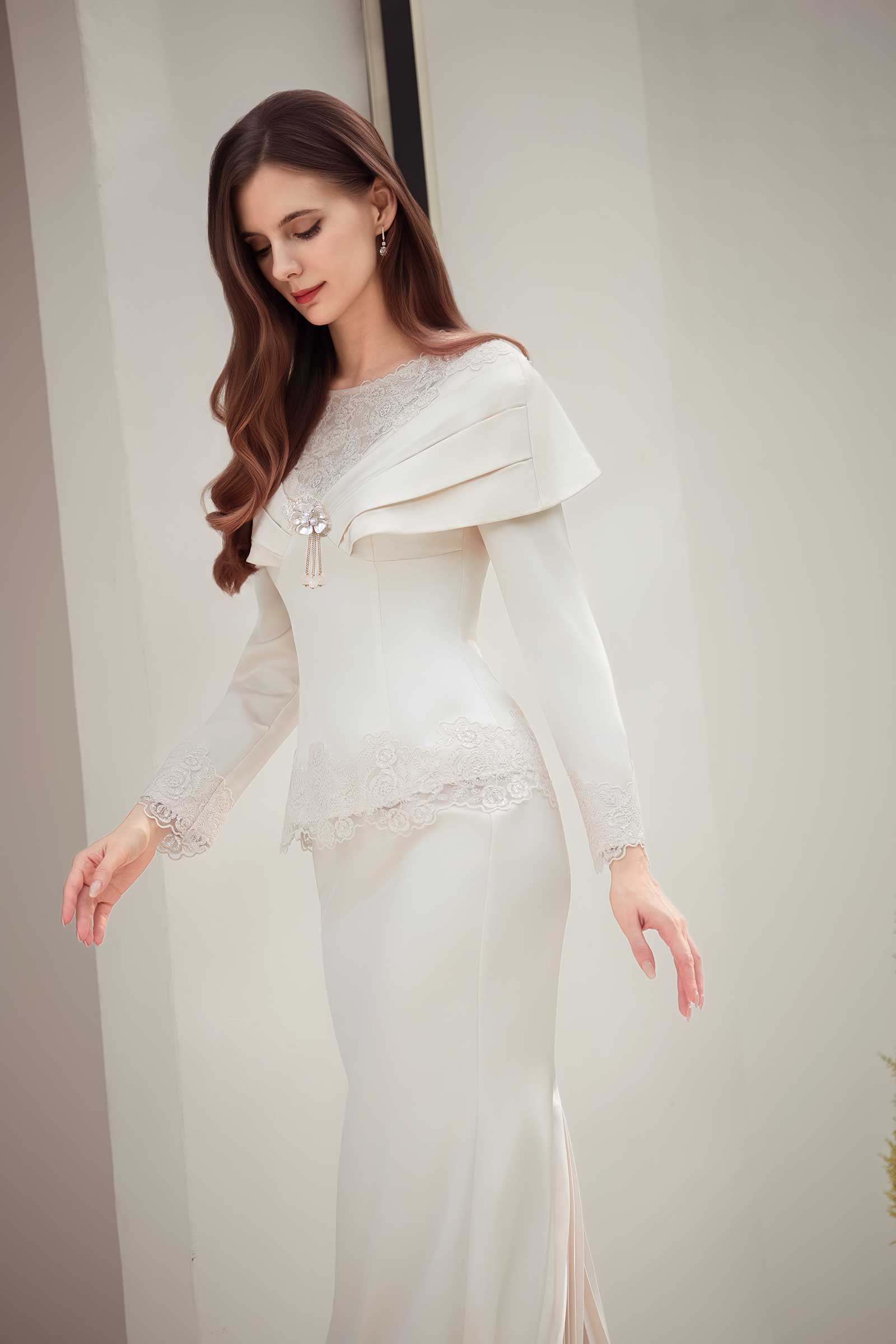 Rembulan Kebaya Top (Champagne)