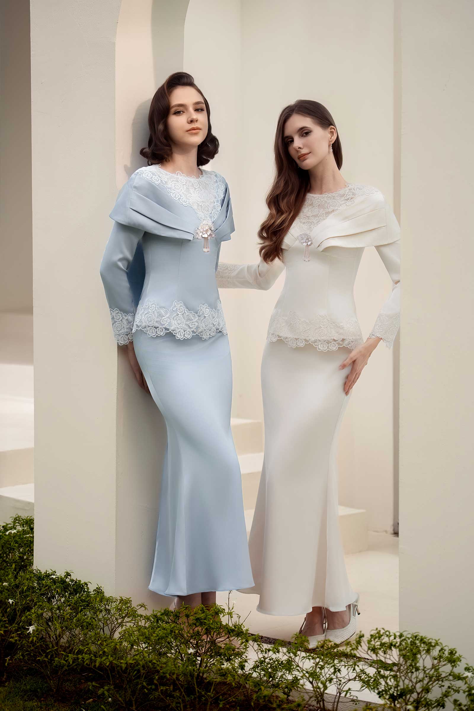 Rembulan Kebaya Set (Blue)