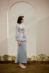 Alya Kebaya Set (Greyish Blue)