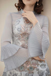 Alya Kebaya Top (Greyish Blue)