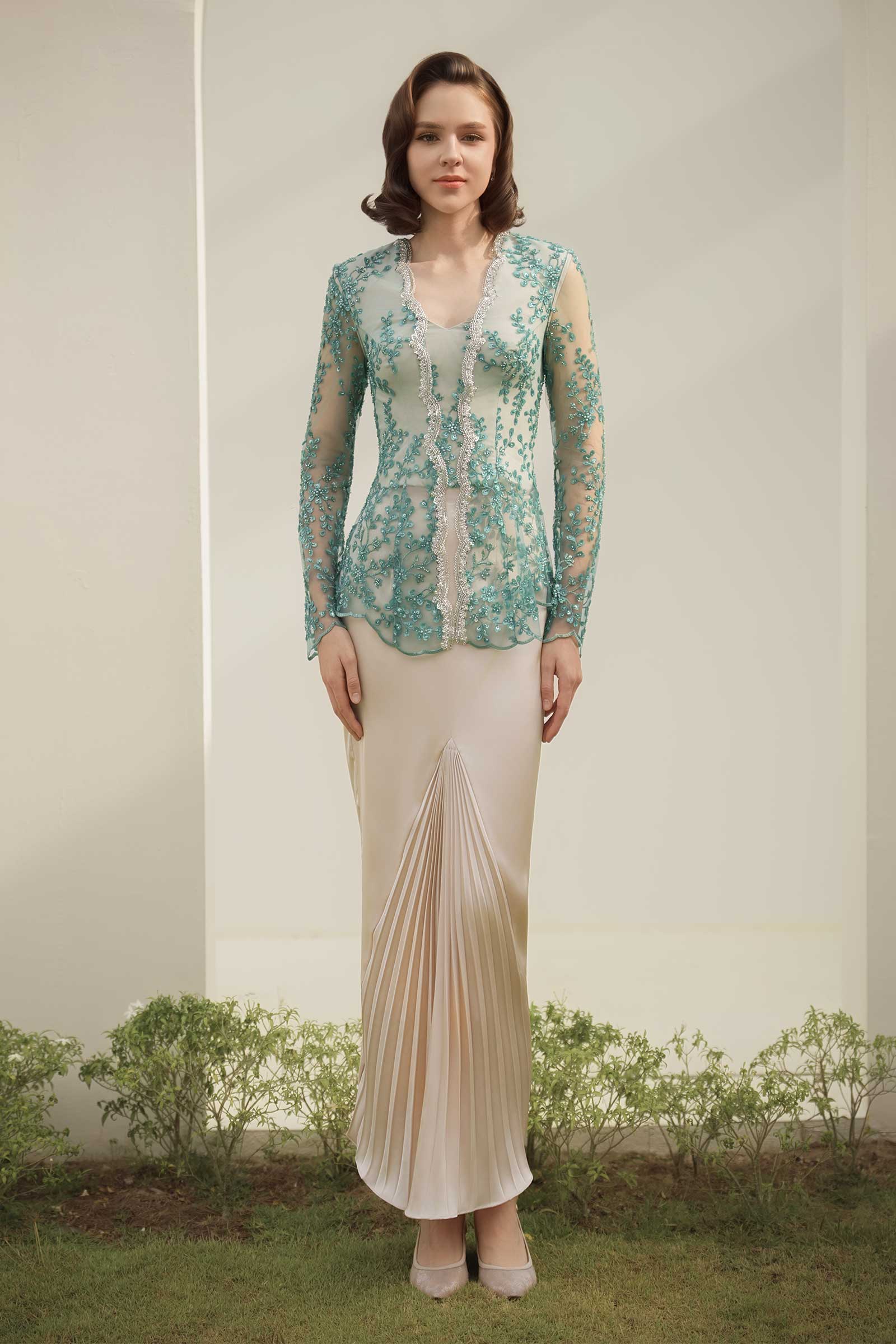 Zamrud Kebaya Top (Jade)