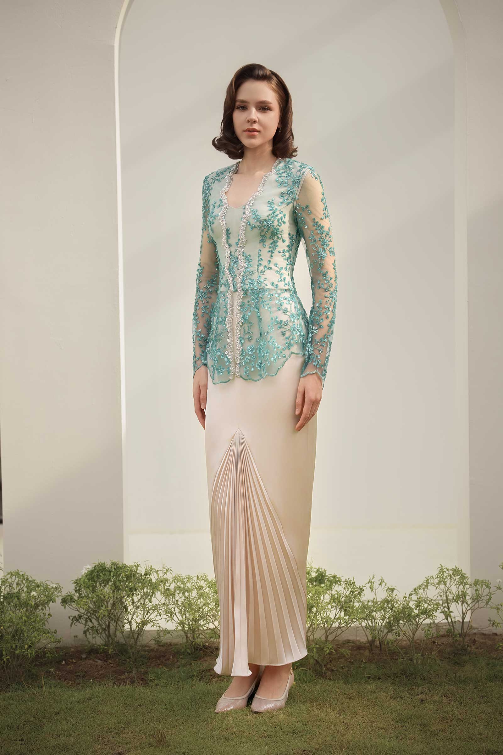 Zamrud Kebaya Top (Jade)