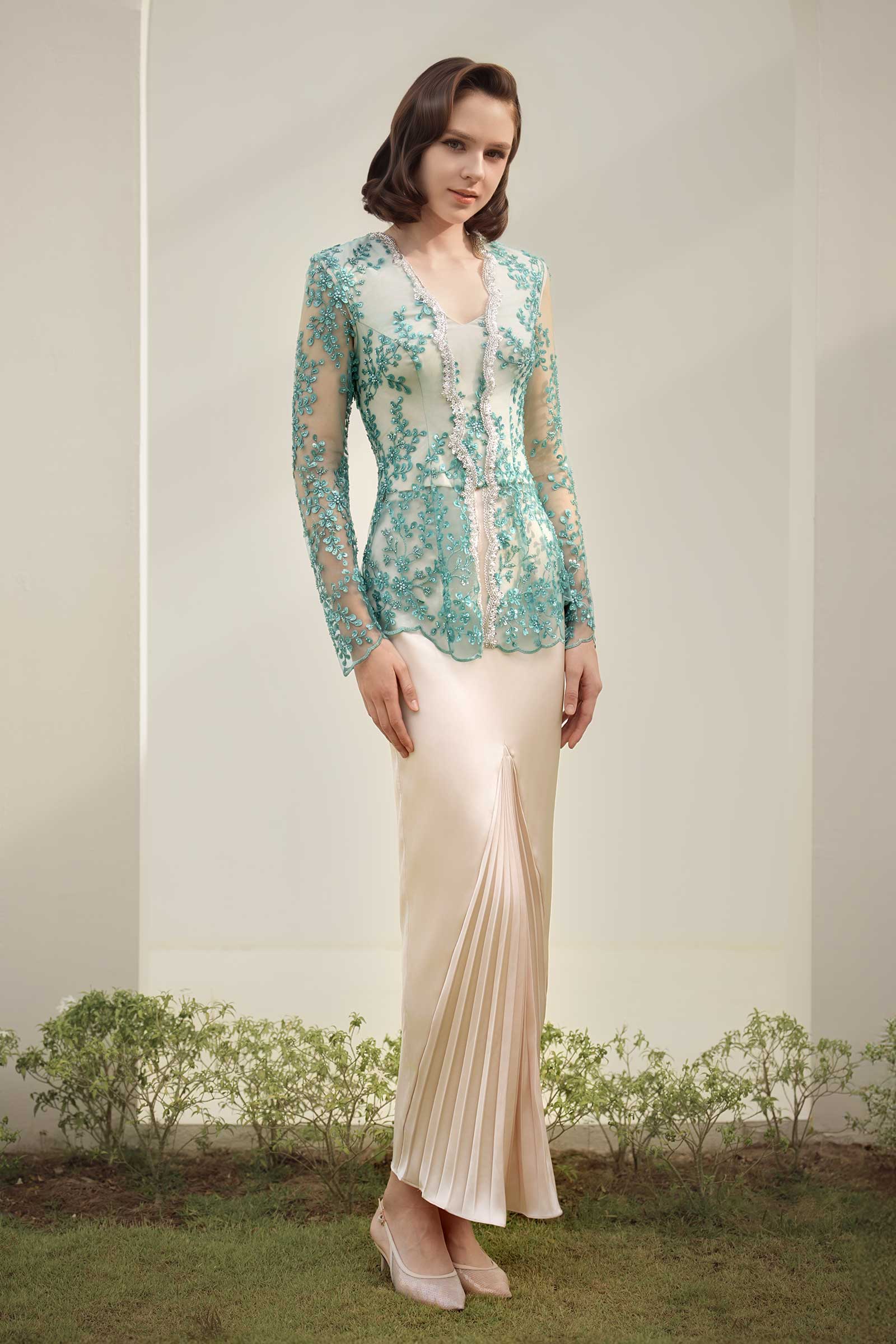 Zamrud Kebaya Top (Jade)
