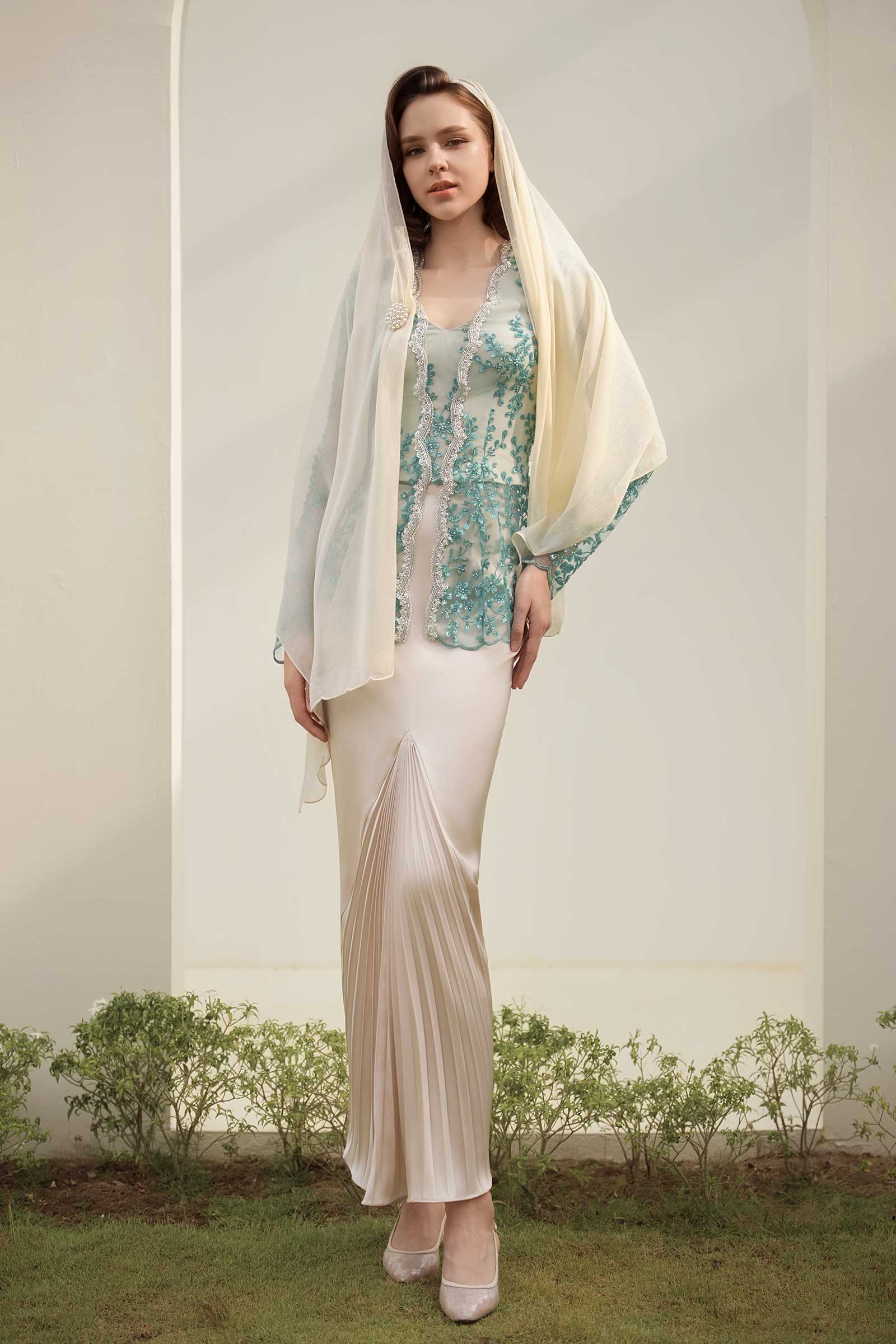 Zamrud Kebaya Top (Jade)