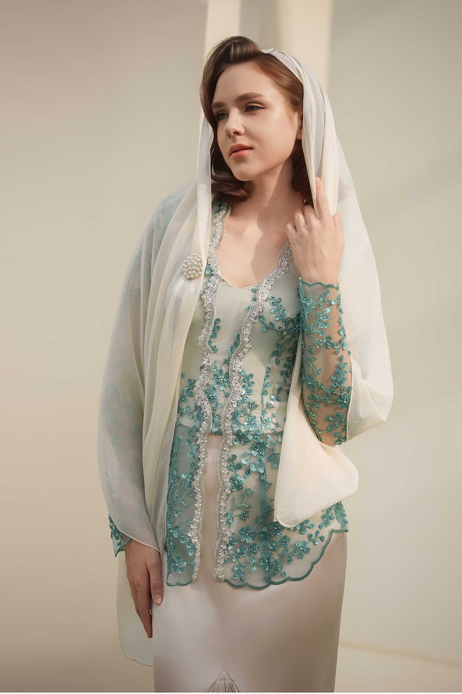 Zamrud Kebaya Top (Jade)