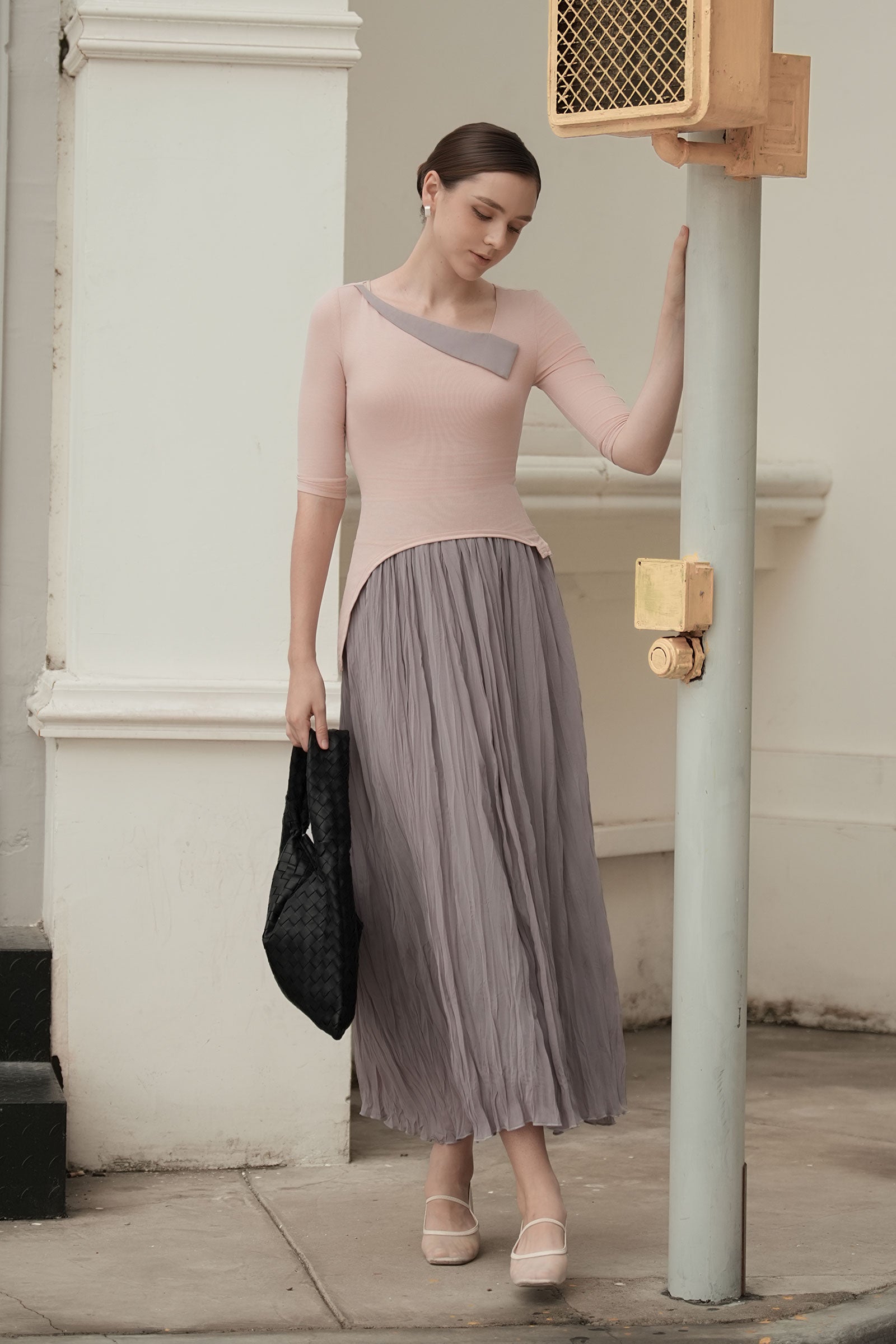 Ellear Dress (Blush+Mauve)