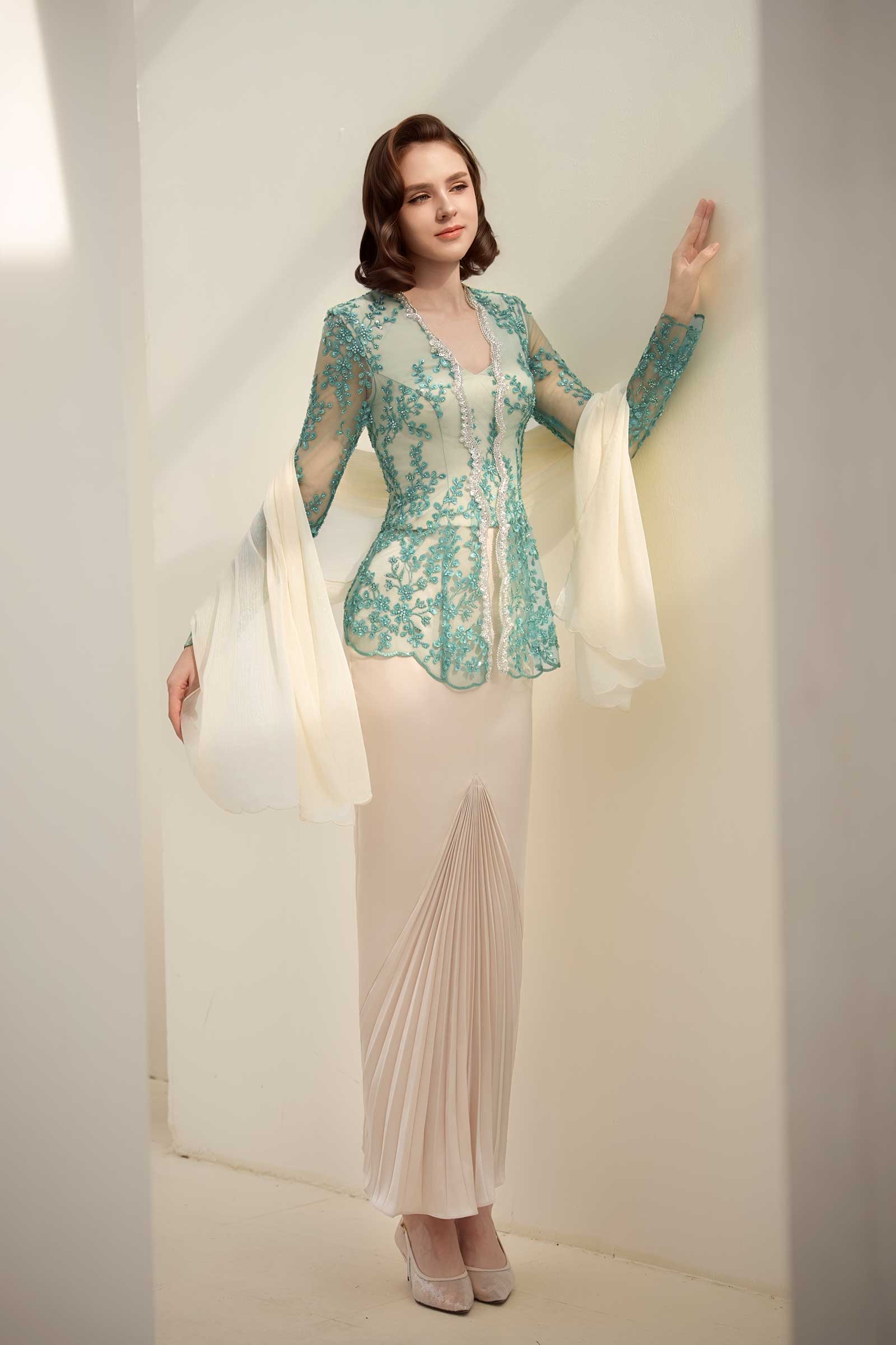 Zamrud Skirt (Champagne) PREORDER