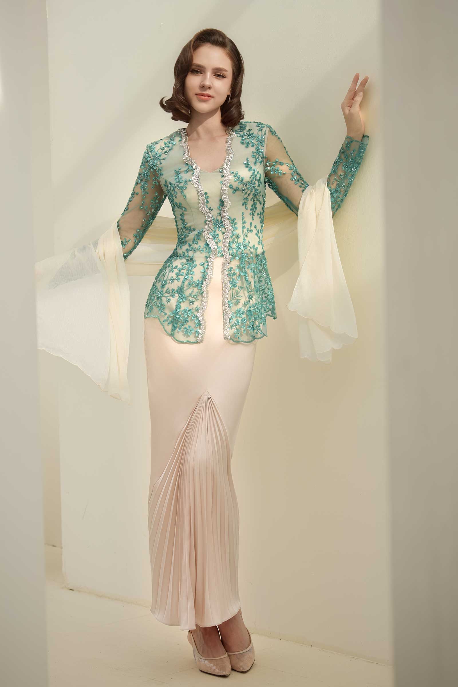 Zamrud Skirt (Champagne) PREORDER