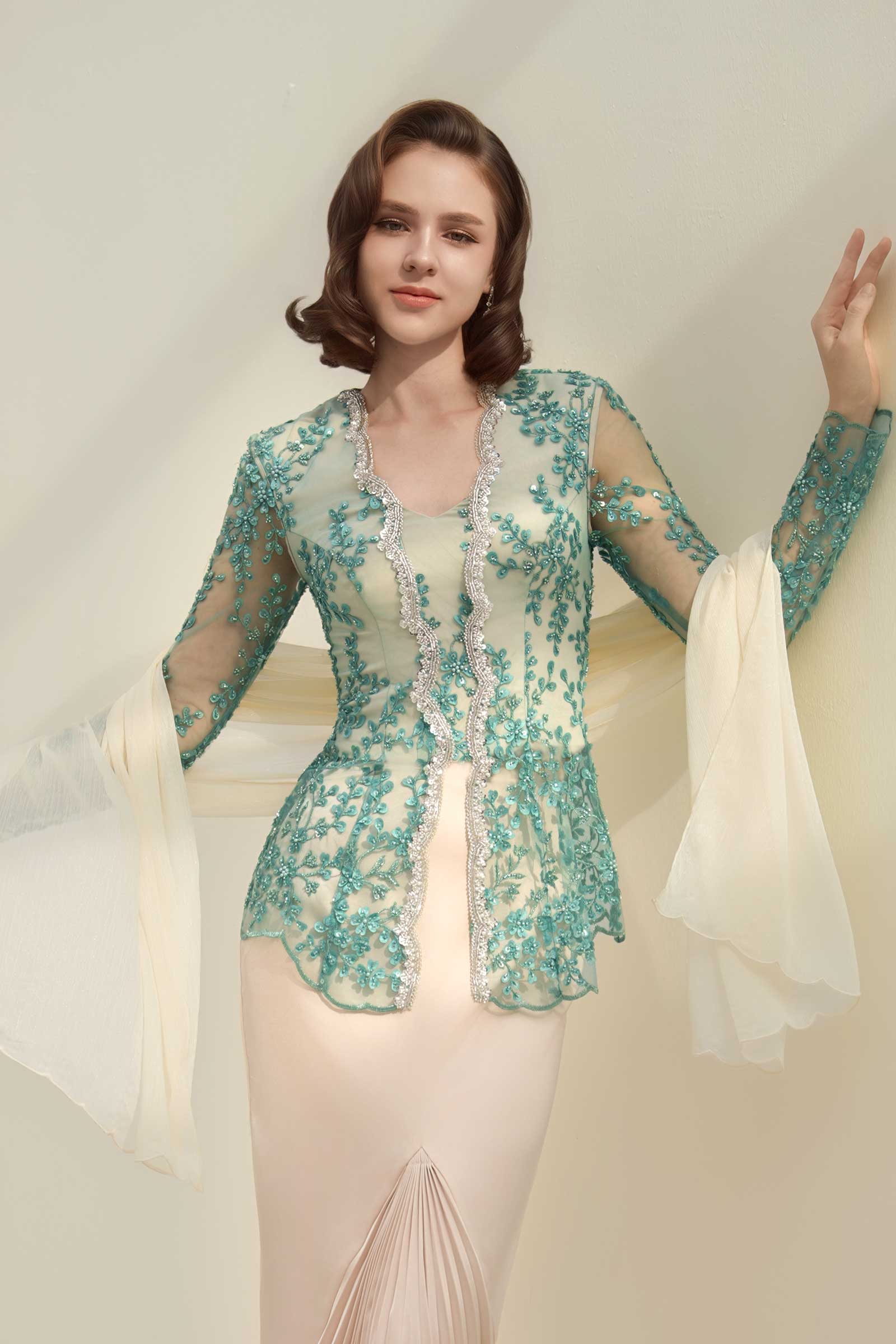 Zamrud Kebaya Top (Jade)
