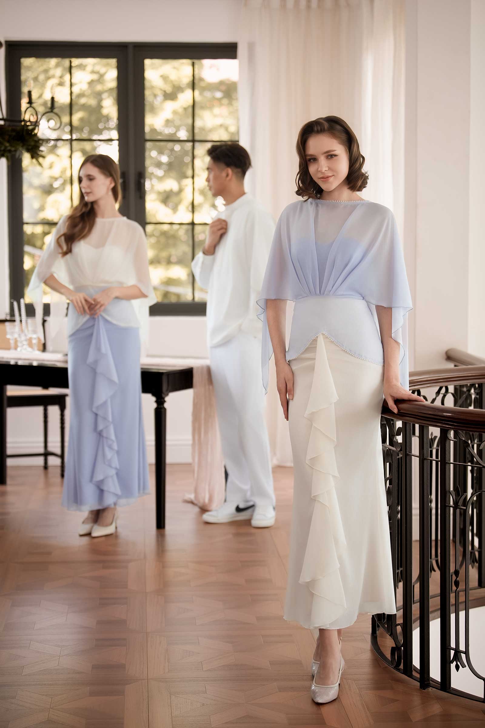 Aveline Kebaya Top (Blue)