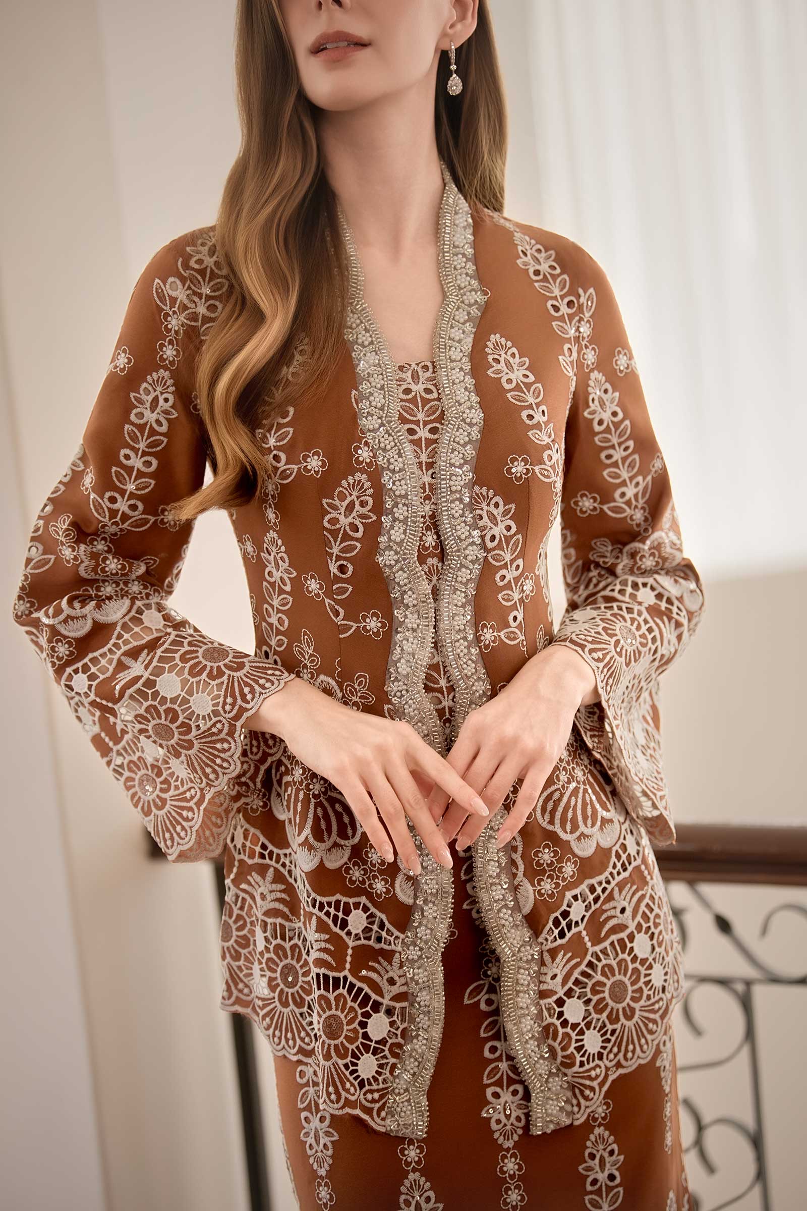 Embun Kebaya Set (Rich Brown)