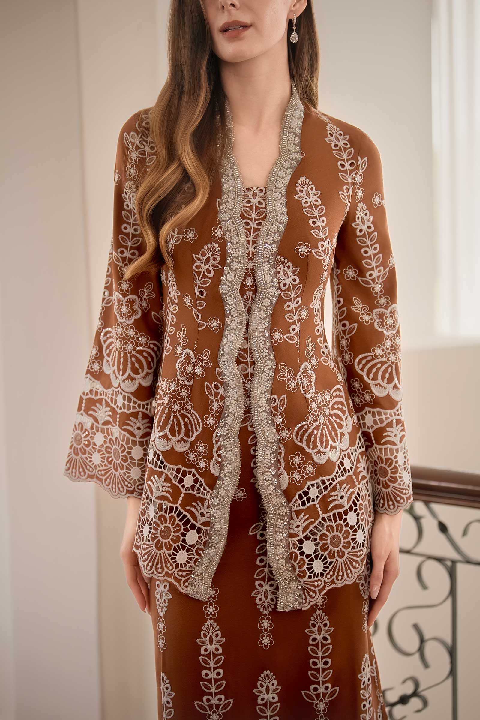 Embun Kebaya Set (Rich Brown)