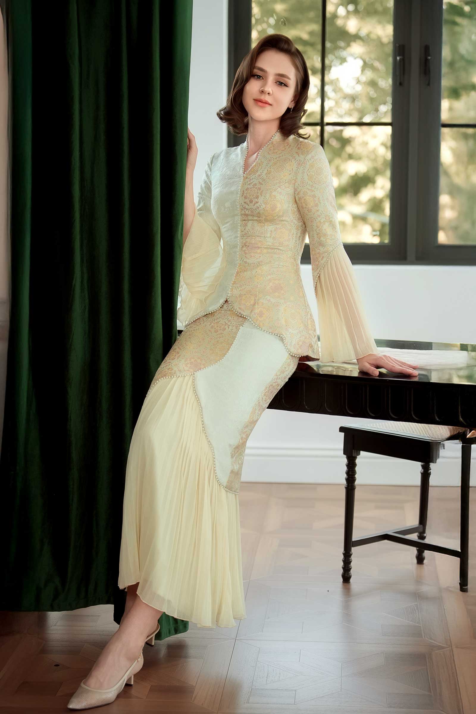 Niessa Kebaya Set (Pistachio)