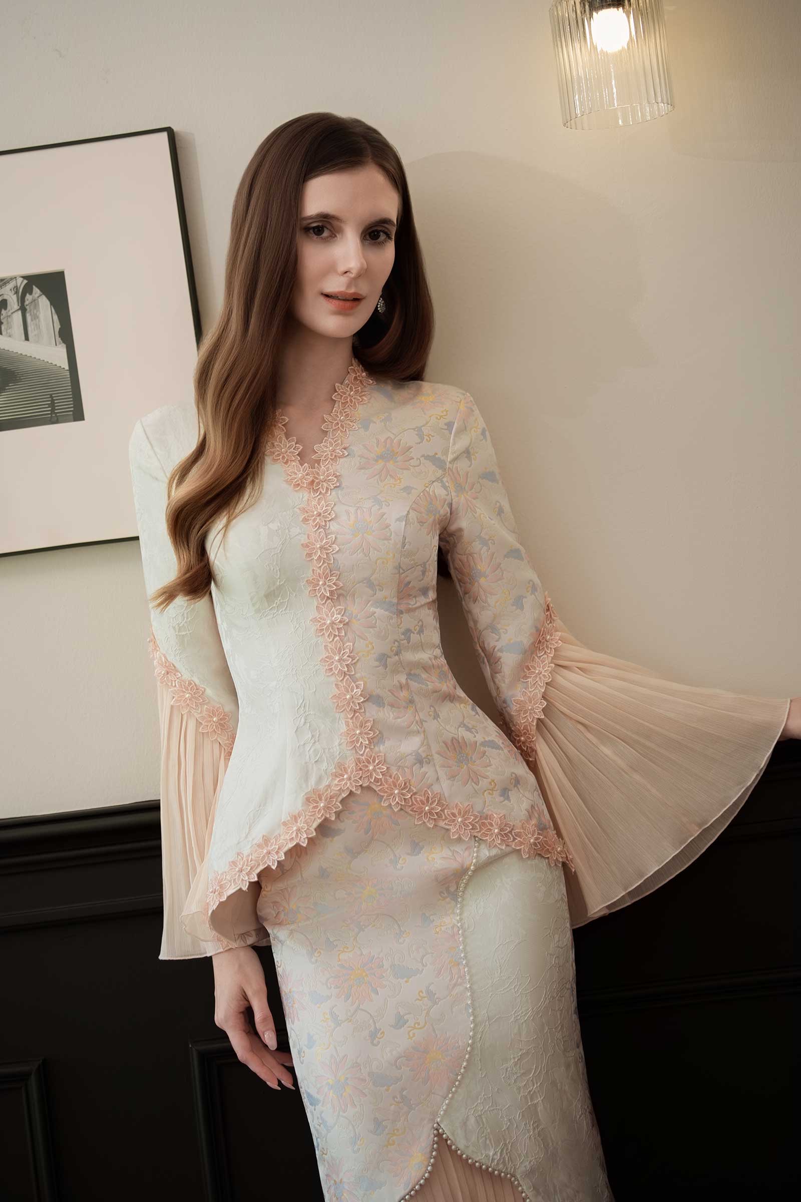 Niessa Kebaya Top (Rose)