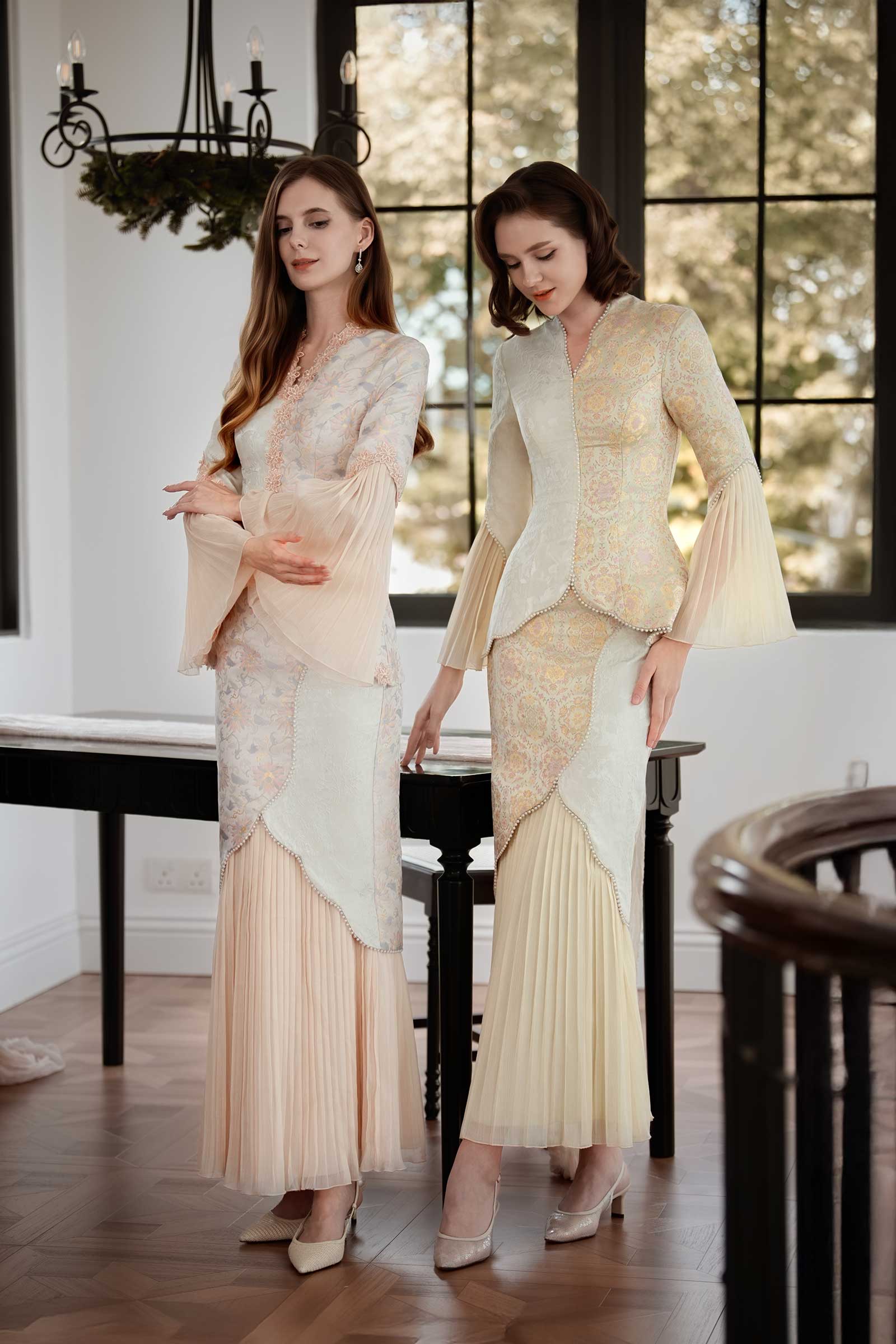 Niessa Kebaya Top (Pistachio)