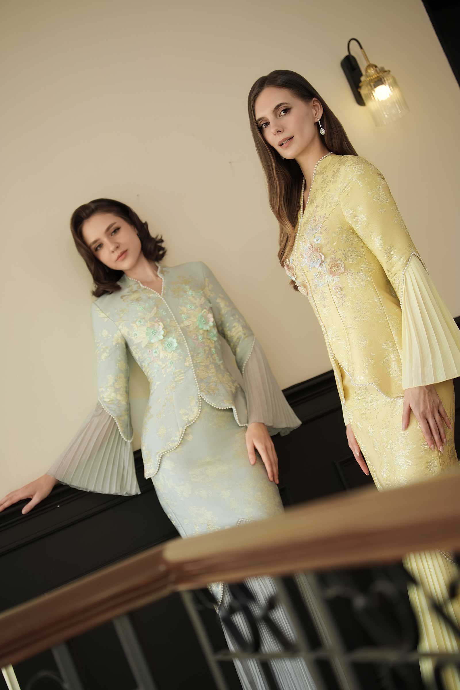 Rosabella Kebaya Set (Sunlit Butter)