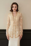BACKORDER Mahsuri Kebaya Top (Moonlight Gold)