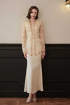 BACKORDER Mahsuri Kebaya Top (Moonlight Gold)