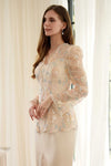 Thea Kebaya Top (Blush Petal)