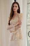 Thea Kebaya Top (Blush Petal)
