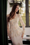 Thea Kebaya Top (Blush Petal)