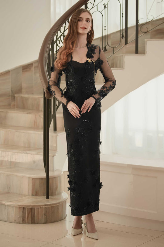 Noir Kebaya Qipao Premium Set