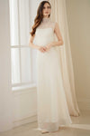 Calystria Silk Organza Dress (Cream)