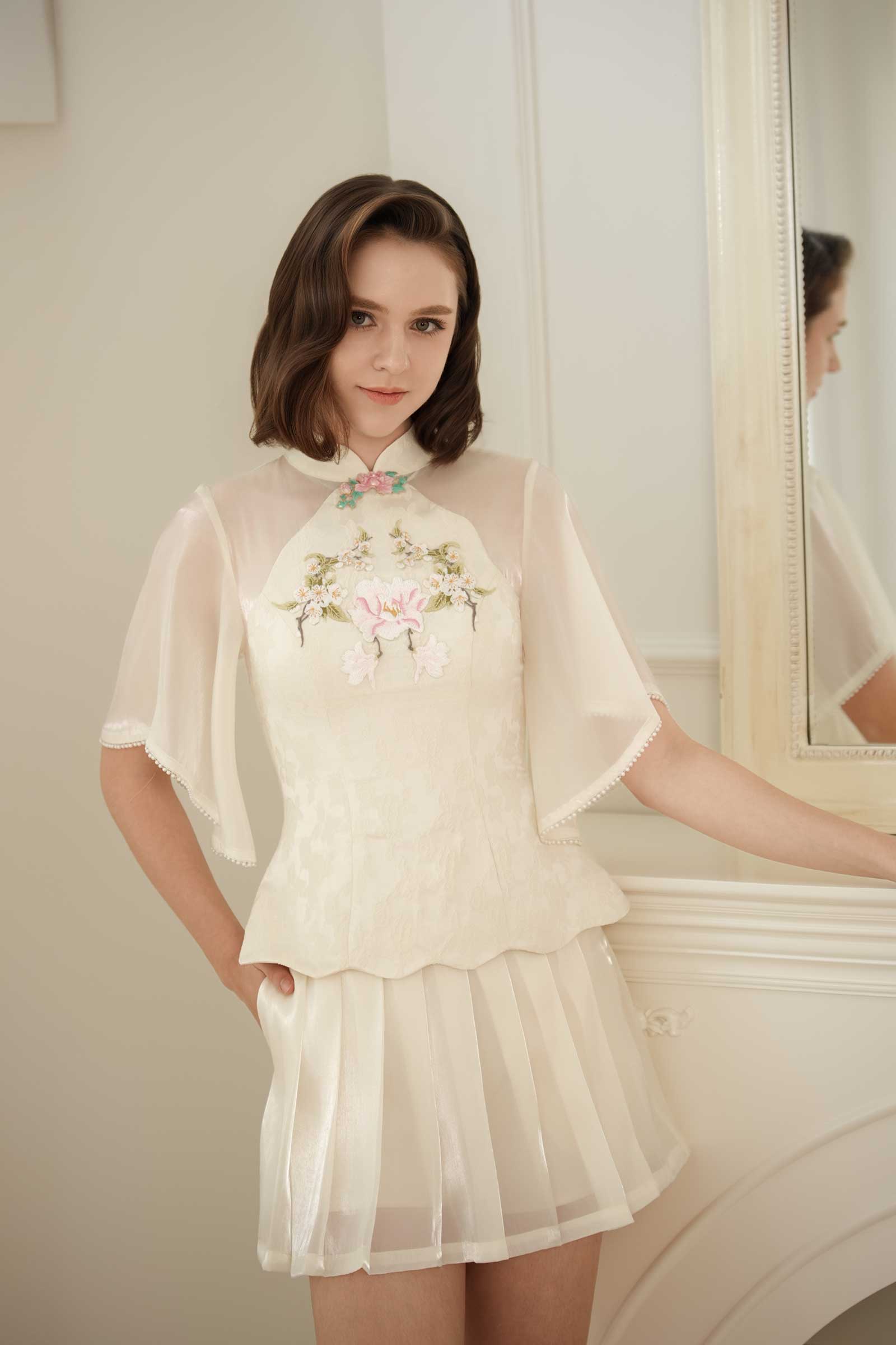 Ethereal Skort (Cream)