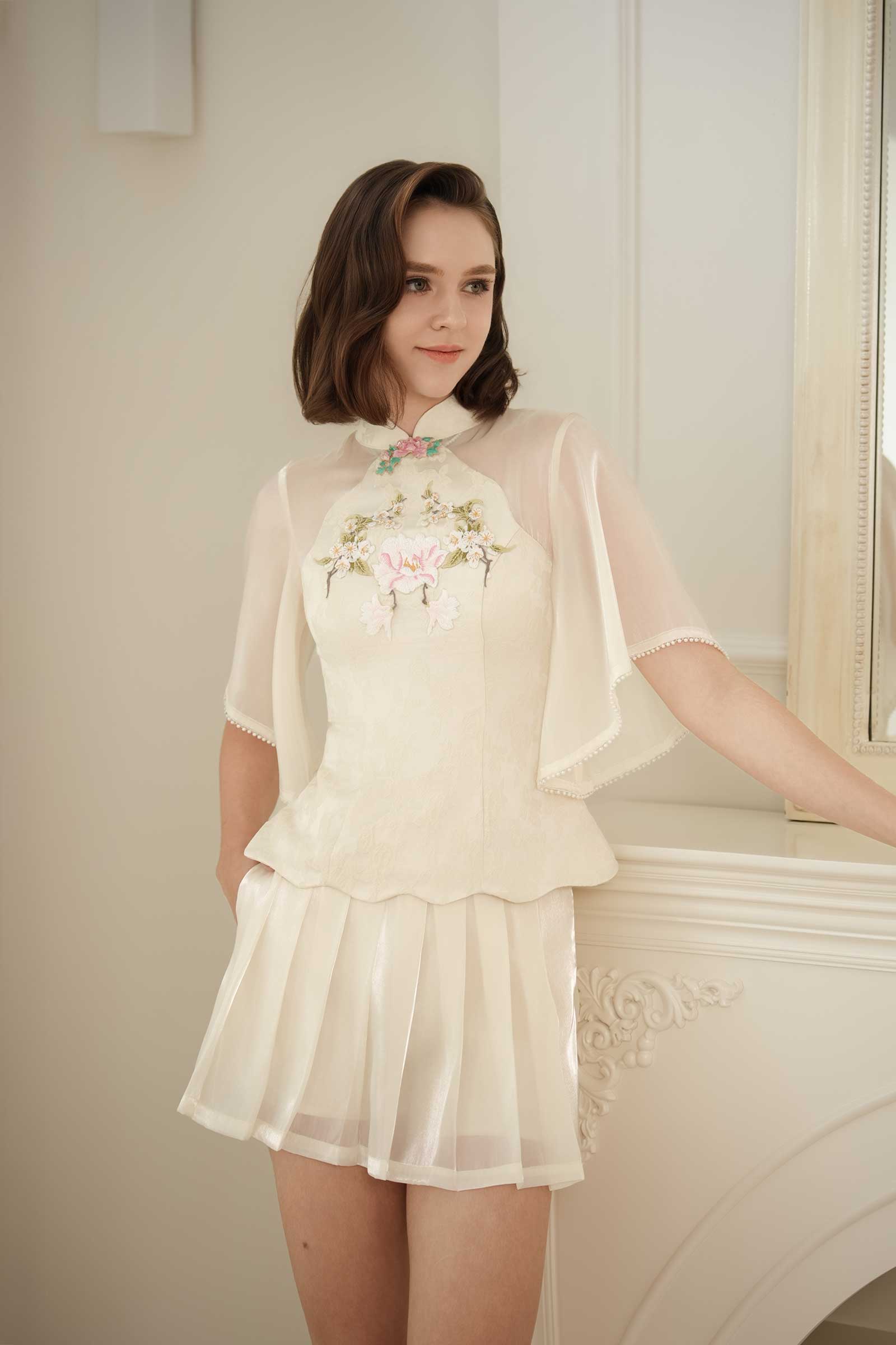 Ethereal Skort (Cream)