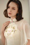 Ethereal Qipao Top (Cream)