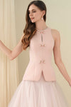 Ivy Qipao Top (Pink)