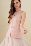 Ivy Qipao Top (Pink)