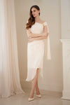 Sylvera Scarf Dress (Champagne)