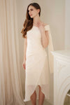 Sylvera Scarf Dress (Champagne)