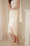 Sylvera Scarf Dress (Champagne)