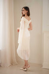 Sylvera Scarf Dress (Champagne)