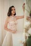 Magnolia Qipao Top (Pink)