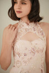 Magnolia Qipao Top (Pink)