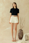 Detta Belted Romper (Black)