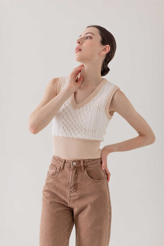 Dasreal Knit Top (White)