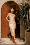 Deraphea Padded Dress (Champagne)