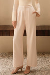 Poise Wide-Leg Trousers (Ivory)
