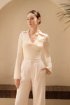 Elan Ribbed Top (Cream)