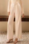 Poise Wide-Leg Trousers (Ivory)