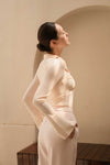 Elan Ribbed Top (Cream)