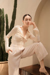 Poise Wide-Leg Trousers (Ivory)