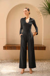 Poise Wide-Leg Trousers (Black)