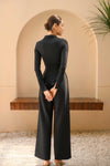Poise Wide-Leg Trousers (Black)
