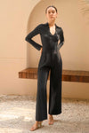Poise Wide-Leg Trousers (Black)